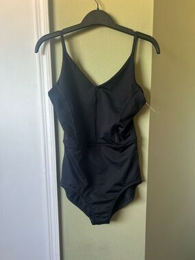 NWOT Capezio Black Women’s One-Piece Swimsuit Sz M